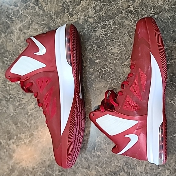 Nike Air Max Hyper Aggressor TB Gym Red White Mens Sneakers 524867-600 Size 14 - Picture 11 of 16